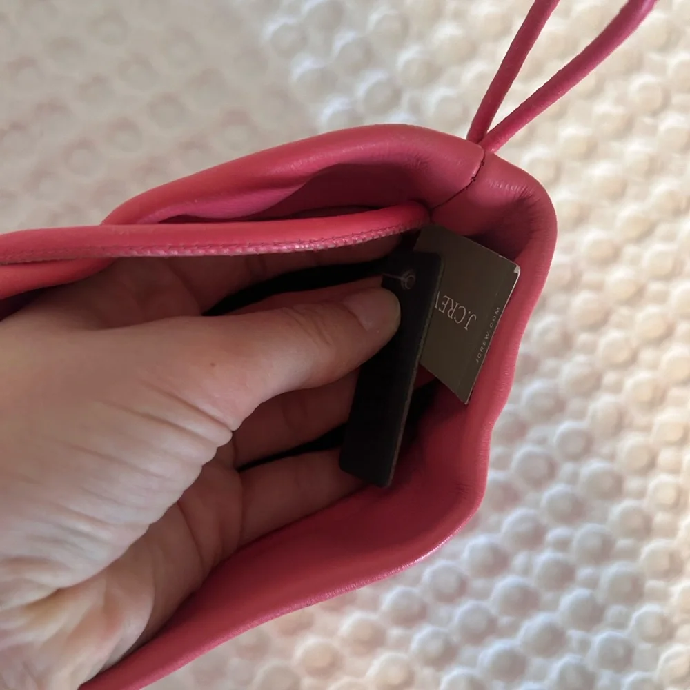 J. Crew Vibrant Pink Leather Mini Bag